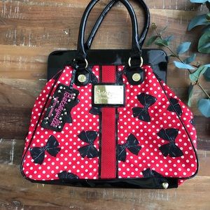 Betsy Johnson Red with Bows Tote